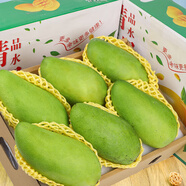 竹域新鮮海南大青芒 當(dāng)季青芒果時(shí)令水果整箱 新鮮3斤裝