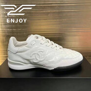 香奈兒（Chanel）2024新款運動(dòng)鞋休閑鞋板鞋平底系帶跑步鞋球鞋多色可選 白色 34