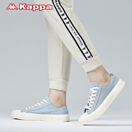 Kappa潮品情侶款休閑板鞋運動帆布鞋新款K0AW5VS01 天空藍865 37