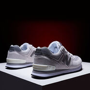 誦嘉新百倫苑聯(lián)名秋冬款運動(dòng)男鞋女鞋國產(chǎn)574復古情侶跑步鞋學(xué)生鞋 元祖灰 41