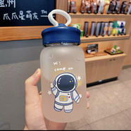 【有杯套】抖音網(wǎng)紅ins風(fēng)磨砂玻璃杯男女學(xué)生手機(jī)支架水杯情侶創(chuàng)意個性潮流波比熊可愛隨手杯子 太空之旅480ml+杯套+茶濾