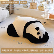 臥鸞小沙發(fā)單人小熊創(chuàng  )意單人沙發(fā)椅子奶油風(fēng)懶人客廳2023新款網(wǎng)紅異形 趴趴熊懶人沙發(fā)-熊貓[高回彈定型棉]