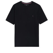 TOMMY HILFIGER 湯米 希爾費(fèi)格 男裝上衣 休閑短袖男 純棉T恤男 黑色 S (60-70kg)