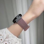 梧瓏適用fit華為watch4 3尼龍手表帶GT5 41mm Pro榮耀S2 小米color華米gtr GTS一加vivo OPPO三星Buds 煙紫 華為watchS118