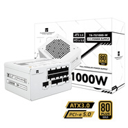 Thermalright(利民)  額定1000W TR-TG1000-W ATX3.0電源 白色金牌全模組 原生PCIE5.0 全日系電解電容 