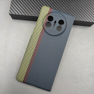 適用華為matex3手機殼mate x3折疊屏超薄芳綸纖維保護套真凱夫拉輕薄硬不檔屏碳纖維前后殼 三拼色600D細紋*精孔 單后殼 華為MateX3