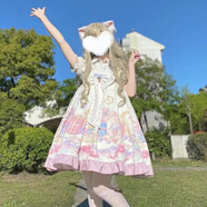 洛麗塔公主裙lolita原創(chuàng)裙子洋裝LO裙洛莉塔蘿莉塔日系JSK連衣裙lo裙復古甜美 名媛派對JSK白色 均碼