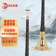 宏藝?guó)P鳴（HongYiFengMing）烏木降B嗩吶黃碗初學(xué)練習(xí)演奏高端成人嗩吶樂器全套