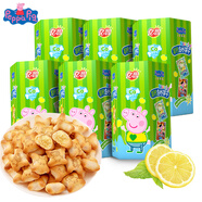 小豬佩奇檸檬味注心餅干代早餐兒童零食 40g*6盒/套