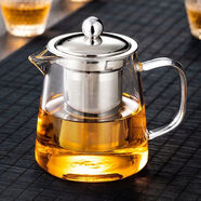 特厚耐熱可煮茶公道杯加厚玻璃公杯茶漏套裝側(cè)把大容量茶器分茶杯 【可明火】直身泡茶杯 400ml 1只