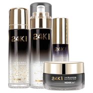 蜜都護膚品24k黃金煥顏系列水乳精華霜玻尿酸洗面奶眼霜貴婦膏套裝 24k四件套（水+乳+精華+霜）