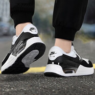 NIKE耐克男鞋夏季新款運(yùn)動(dòng)休閑鞋慢跑鞋AIR MAX氣墊鞋緩震透氣跑步鞋 黑白/鞋口偏緊腳胖腳高拍大一碼 41