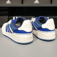 阿迪達斯 （adidas）官方艦店男鞋秋季新款運動鞋neo防滑耐磨百搭低幫板鞋時尚休閑鞋 JS3009/白藍 41
