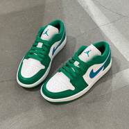 耐克（NIKE） air jordan 1 耐克男鞋春季新款女鞋aj1低幫板鞋休閑籃球鞋 DC0774-304 白綠藍 36.5