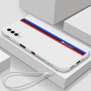 Dumi 小米紅米note9手機殼5g版直邊液態(tài)硅膠note9pro全包防摔Redminote9軟殼 紅米Note9/4G【象牙白】側(cè)邊-BM賽道- 配
