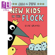 預售 Arlo & Pips 3 New Kids in the Flock 阿洛與皮普斯3 歡迎新成員 英文原版 兒童繪本故事科普烏鴉 圖像小說漫畫