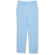 Calvin Klein 男童西裝正裝褲 直筒修身和下擺 腰帶環(huán) Bel Air Blue Performance 8 Husky