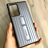 【品牌原裝】適用三星note20Ultra手機(jī)殼硅膠s105g韓版6.7支架全 Note20Ultra【銀灰】支架殼6.9寸