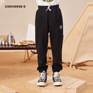 Converse 匡威男女童梭織長(zhǎng)褲【高彈舒適】2025秋季新款兒童運(yùn)動(dòng)長(zhǎng)褲 正黑色(冬季加絨) 140 /60 【建議身高128-140cm】