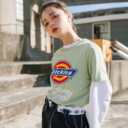 dickies【經(jīng)典款】短袖 情侶款印花短袖t恤 DK007386 灰綠色 M