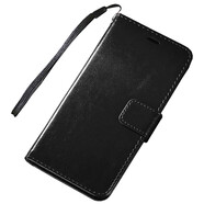 適用魅族手機殼17防摔18S翻蓋20皮套16XS17PRO保護套18x插卡note9 黑色 +手掛繩 魅族lucky 08