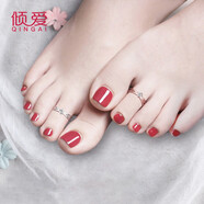 傾愛(ài)銀腳趾戒指女腳戒指創(chuàng  )意時(shí)尚開(kāi)口尾戒腳趾環(huán)送女友生日禮物 邂逅腳戒