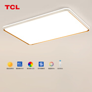 TCL高顯健康護眼全屋燈具套餐客廳大燈吸頂燈臥室三室兩廳中山燈具 160W 【全光譜】無極調(diào)光110*70cm