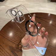 古藝涵無邊框蘋果16手機(jī)殼iPhone16Promax透明新款15Pro/14plus超薄簡約13/12/11裸感磁吸式散熱透氣半包 無邊框【全透明-磁吸】美過裸機(jī) iPhone 14