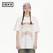 英克斯（inxx）會(huì)員專(zhuān)享福袋 時(shí)尚潮牌寬松休閑男女同款T恤 013白色 S
