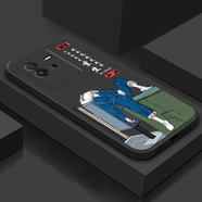 簡(jiǎn)普 iqoo neo6手機殼 iqooneo6se保護套直邊全包液態(tài)硅膠軟殼防摔人物卡通潮牌情侶款 iqooneo6【經(jīng)典黑+重生新生】鋼化膜