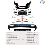 廣汽傳祺m6大師版包圍爆改前臉中網(wǎng)后杠傳奇gm6專用改裝升 大師版全套(前臉+飛機(jī)燈+后杠)