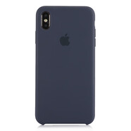 iPhoneXsMax原裝手機(jī)殼液態(tài)硅膠情侶11pro蘋果xr保護(hù)套SE新款 午夜藍(lán) iPhoneX