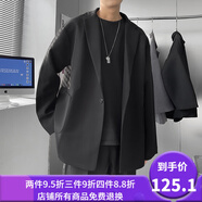 普戈斯胖子超大碼5XL糖果色一?？坌∥餮b外套加肥加大碼寬松秋冬季休閑 黑色 5XL