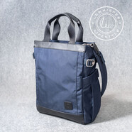 LEWHISPER LIFESTYLE都市通勤系列Cordura尼龍大容量商務(wù)托特包14英寸手提單肩斜挎包 經(jīng)典都市藍 大號 36*30*12cm