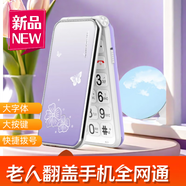 譽(yù)國威P90翻蓋女士T9翻蓋手機(jī)大屏大字大聲音老人機(jī)移動(dòng)聯(lián)通電信版老年超長待機(jī)男女學(xué)生按鍵備用機(jī) 紫色【全網(wǎng)通版】