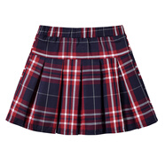 悠曼婭（YOUMANYA）小學(xué)生校服百褶裙半身裙中大童校裙夏季演出藏青卡其紅色格子裙 紅格子短裙女(防走光) 140cm