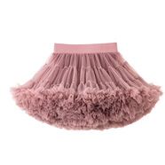 女童tutu裙春夏季兒童半身裙禮服寶寶突突裙子蓬蓬紗裙兔兔短裙 紅茶拿鐵(升級(jí)新超柔） 120 (M) (適合身高105-120CM)