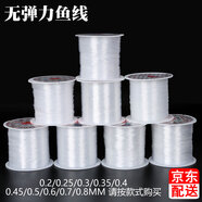 索蝶手工串珠子隱形透明魚線項(xiàng)鏈diy鎖骨鏈自制頸鏈吊墜掛繩飾品配件 透明白色無彈力 0.3mm 【約50米/卷】