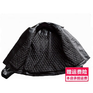 秋天女生外套皮衣女2020新款韓版春秋短款皮夾克百搭寬松bf風(fēng)機車(chē)服潮高中大學(xué)生茄克衫皮褂子 黑色  加厚款 XS（建議80-95斤）