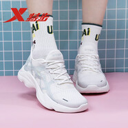 特步（XTEP）女鞋夏季新款跑步鞋子網(wǎng)面透氣跑鞋氫風(fēng)科技輕便休閑減震運(yùn)動(dòng)鞋女 白綠(透氣升級(jí)) 35