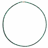 只雙簡(jiǎn)約孔雀石項鏈女細項圈頸鏈鎖骨鏈長(cháng)短款個(gè)性毛衣鏈佛牌鏈男通勤 孔雀石圓珠細鏈(60cm長(cháng)項鏈)