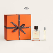愛馬仕（HERMES）香水禮盒男士香水大地50ml+巴赫尼15ml橙色禮盒七夕情人節(jié)禮物