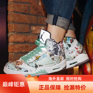 耐克（NIKE）男女鞋Air Jordan 5 AJ5 X Off White OW聯(lián)名解構(gòu)黑籃球鞋 AV2405-AV3663-900 涂鴉 38