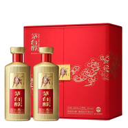 茅臺（MOUTAI）茅臺醇 53度醬香型糧食白酒 禮盒裝酒 宴請送禮 53度 500mL 2瓶 牛年 中國紅