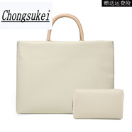 chongsukei電腦包適用微軟new surface go筆記本Laptop2內(nèi)膽book手提5平板12 卡其色+電源包 11寸