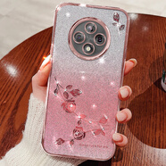 徽穩(wěn)OPPOA3Pro手機(jī)殼防摔A3閃粉保護(hù)套電鍍邊框鏡頭全包TPU軟殼指環(huán)掛繩新款時(shí)尚男女 【玫瑰金】漸變閃粉 OPPOA3Pro