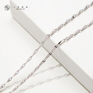 十尚美地925銀項(xiàng)鏈男元寶鏈 55cm瓜子銀鏈