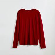 灰殼戶外男美利奴羊毛速干衣100%美麗諾打底衫長袖登山運動貼身內(nèi)衣 紅色 【180gsm】100%羊毛 M推薦140-155斤