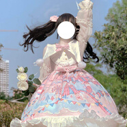 閃動(dòng)少女（SHANDONGSHAONV）洛麗塔正品洋裝原創(chuàng)夢(mèng)境游樂(lè)園OP  Lolita日常連衣裙日系裙子 粉色JSK M