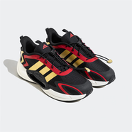 阿迪達斯童鞋25年春款男女大小童穩定防滑新年款運動(dòng)休閑鞋JR0565JR0564 黑色/金/能量紅 JR3318 32 碼 13-K（適合腳長(cháng)19.5cm）